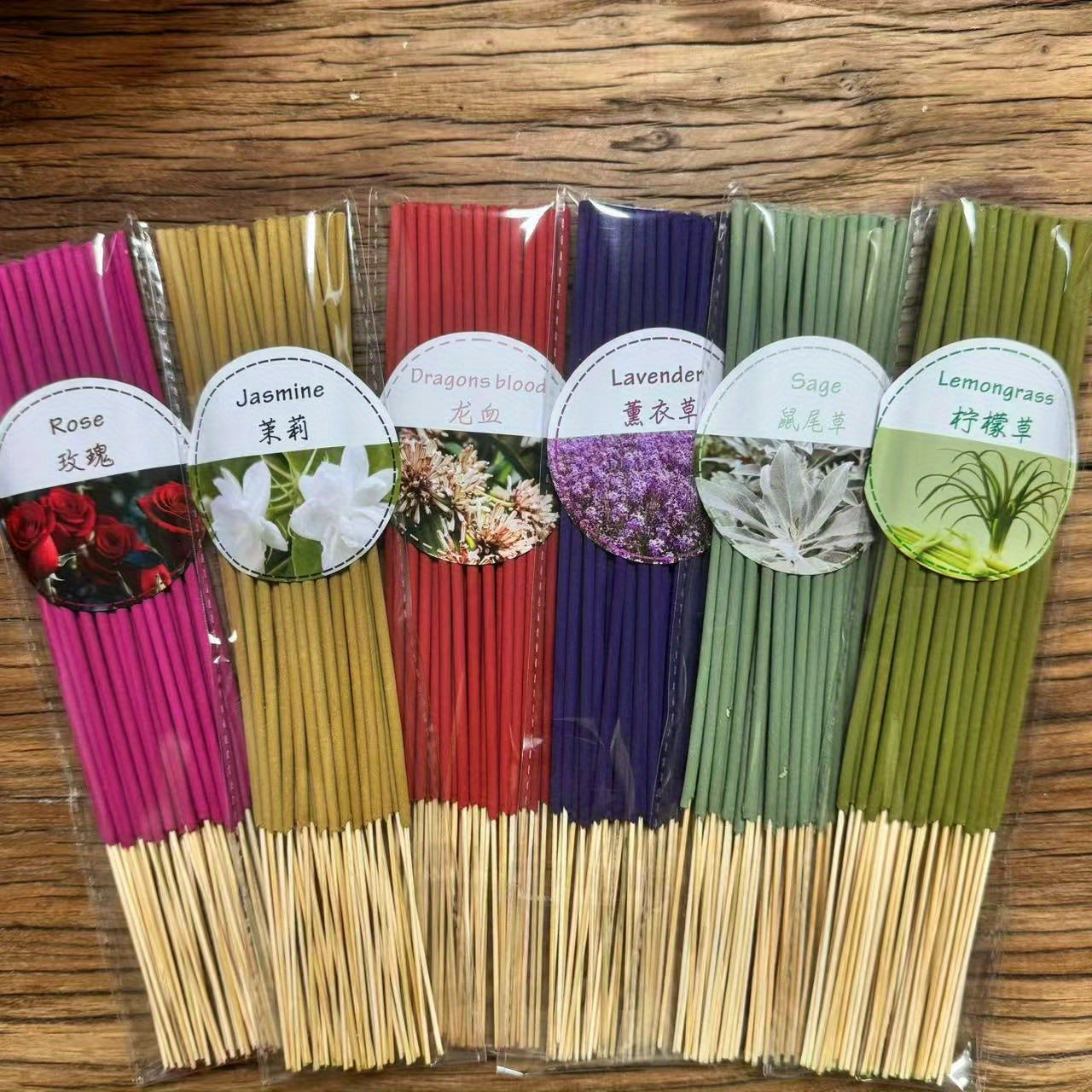 High-Quality Incense Sticks Set - 126 Sticks for Yoga & Home