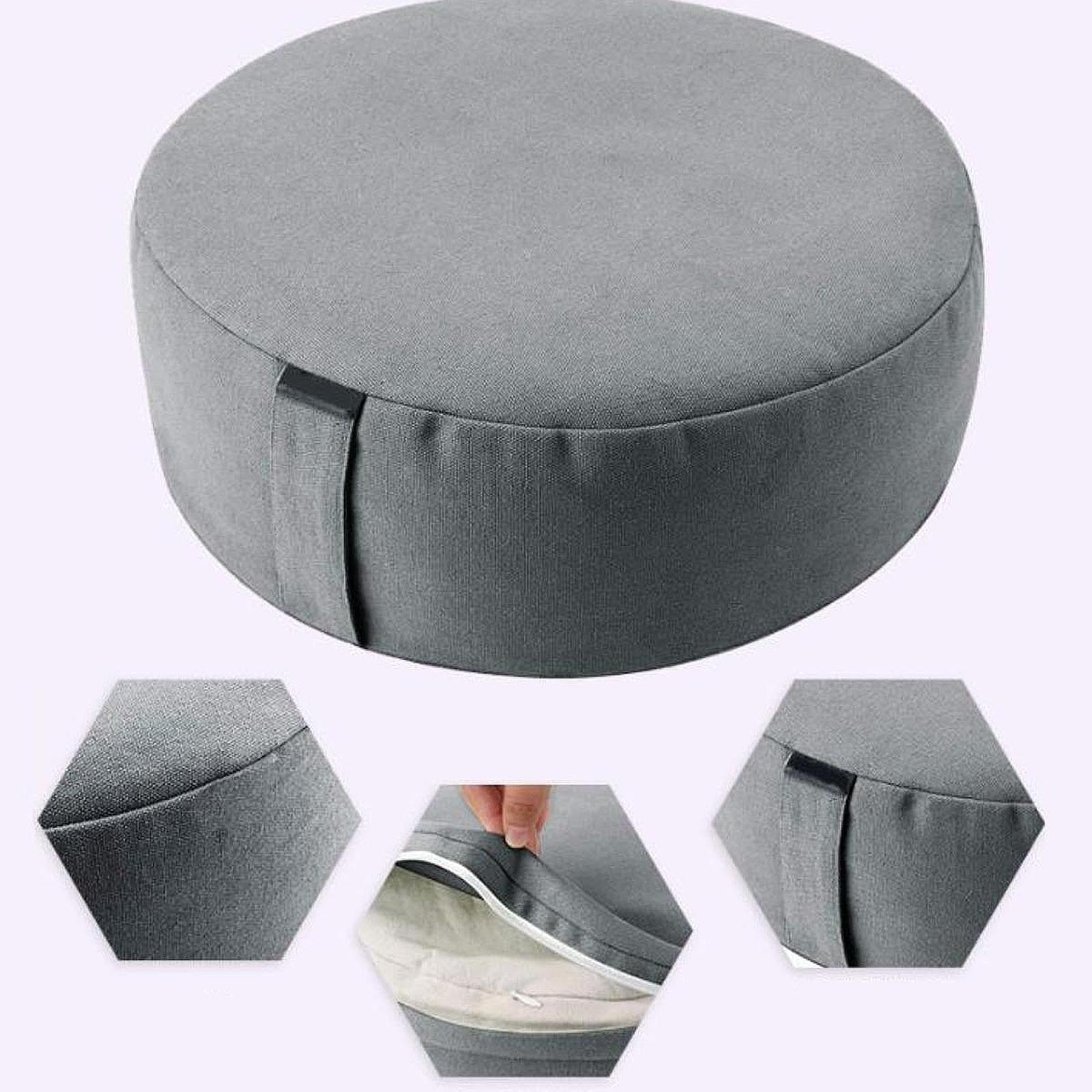 Meditation Cushion 13" Soft & Comfy Removable Cover