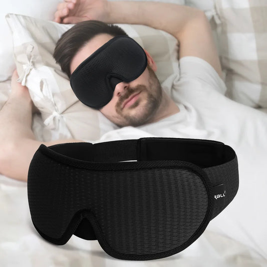3D Sleeping Mask Light Blocker - Soft, Breathable Eye Shade