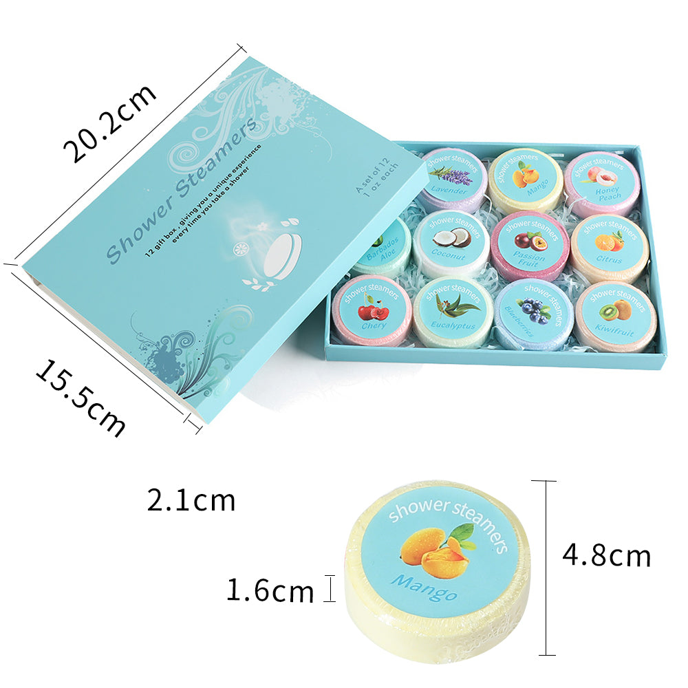 Aromatherapy Shower Steamers - 12 Mint Eucalyptus Bombs
