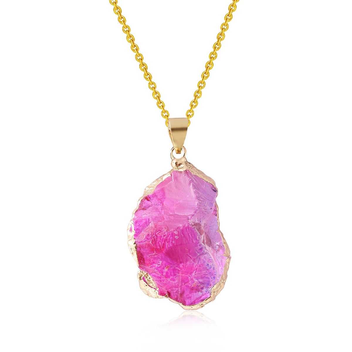 Healing Crystal Necklace: Irregular Gemstone for Women