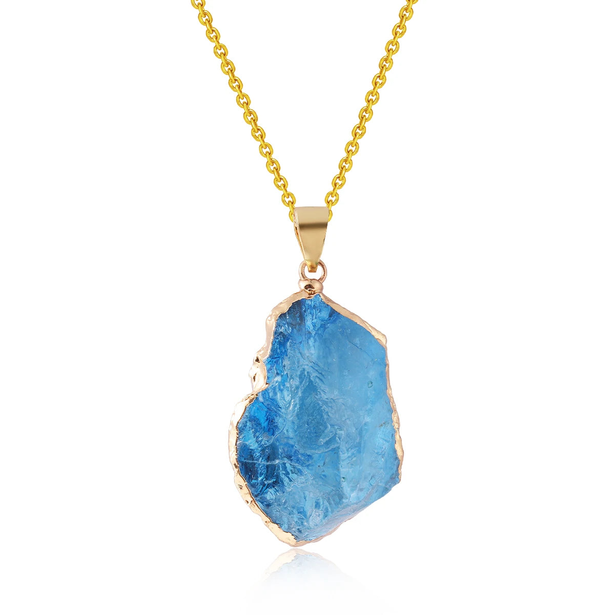 Healing Crystal Necklace: Irregular Gemstone for Women