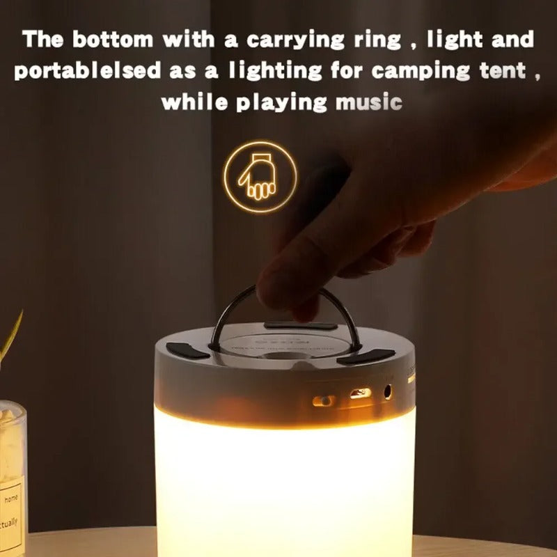 Bluetooth Speaker: Portable Wireless Bluetooth Speaker Mini Touch Light LED Night Light Bedside Table Lamp for Kids - Better Sleep Gift