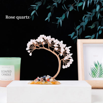 Healing Chakra Stone Tree - Natural Gemstone Home Decor