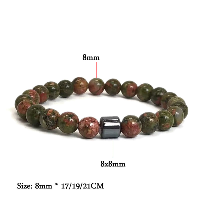 Natural Stone Lava Tiger Eye Bracelet Healing Charm Bracelet