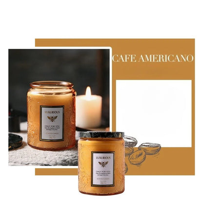 Scented Candles: Fragrant Soy Wax Candle Cans - Smokeless & Romantic Aroma