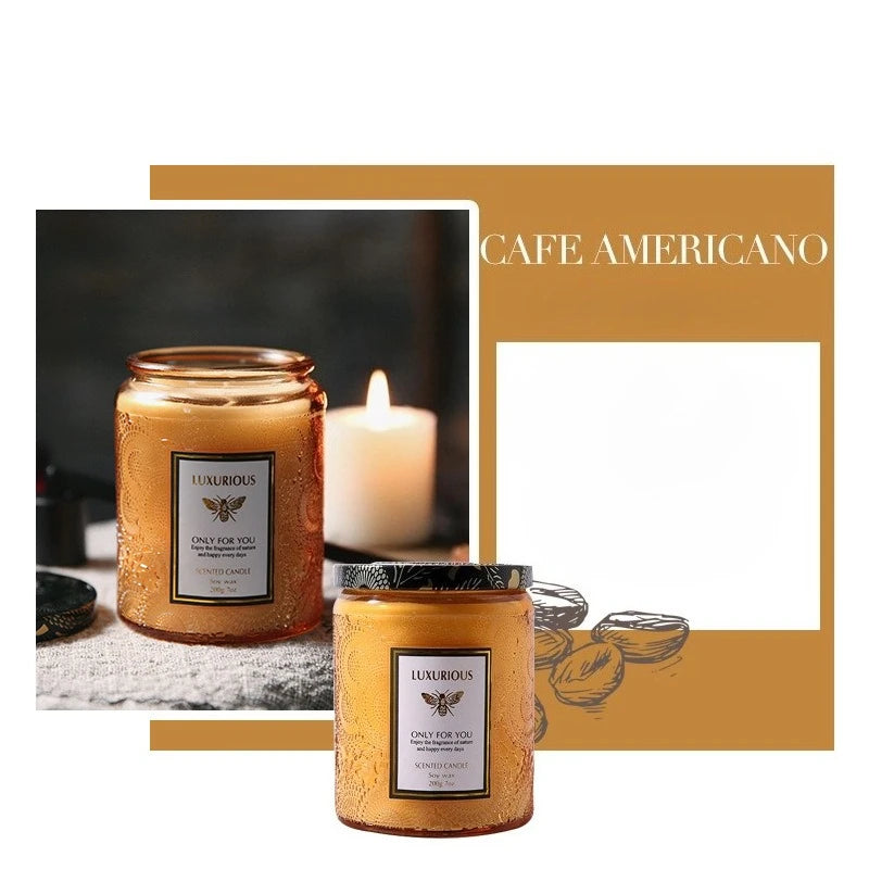 Scented Candles: Fragrant Soy Wax Candle Cans - Smokeless & Romantic Aroma