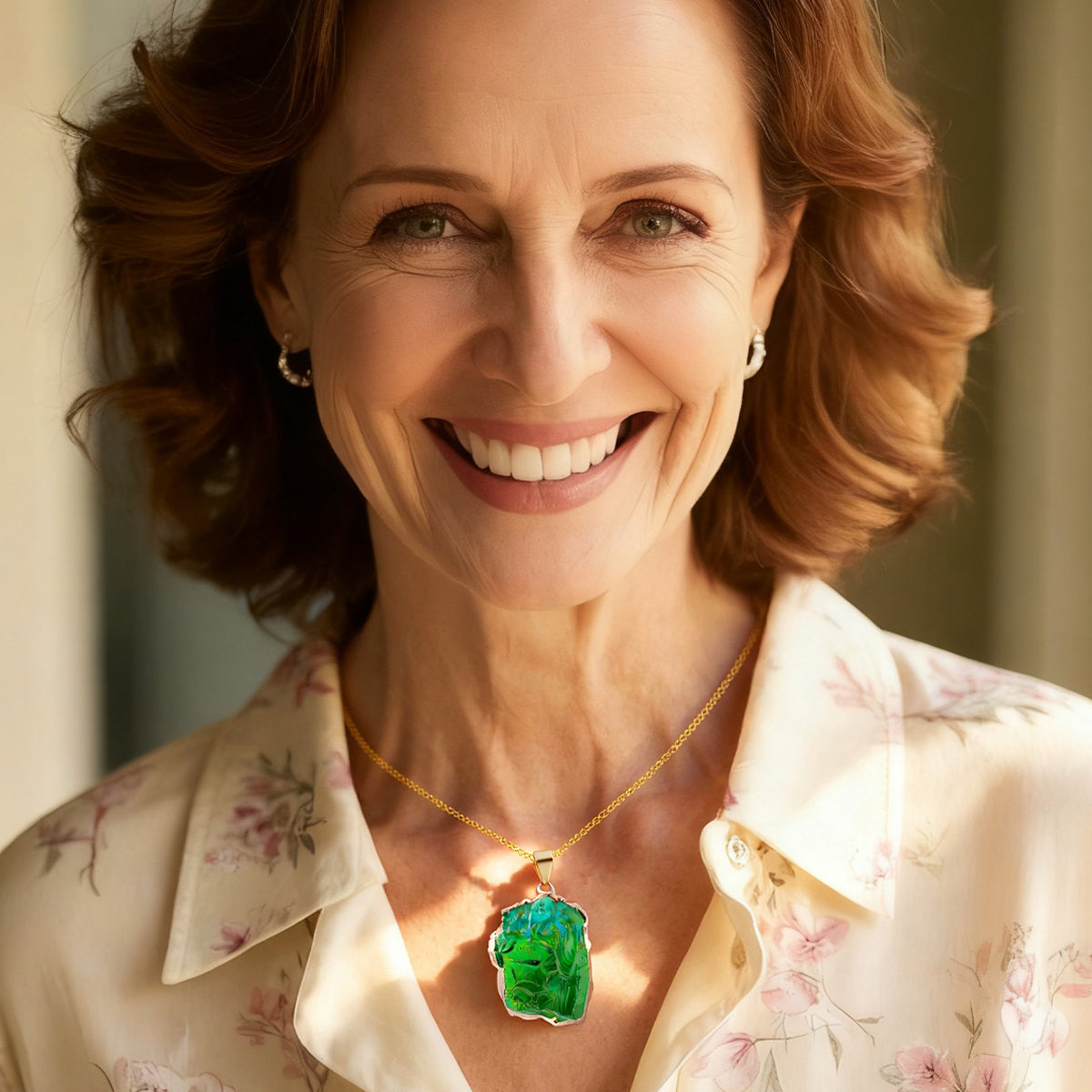 Healing Crystal Necklace: Irregular Gemstone for Women