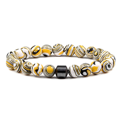 Natural Stone Lava Tiger Eye Bracelet Healing Charm Bracelet