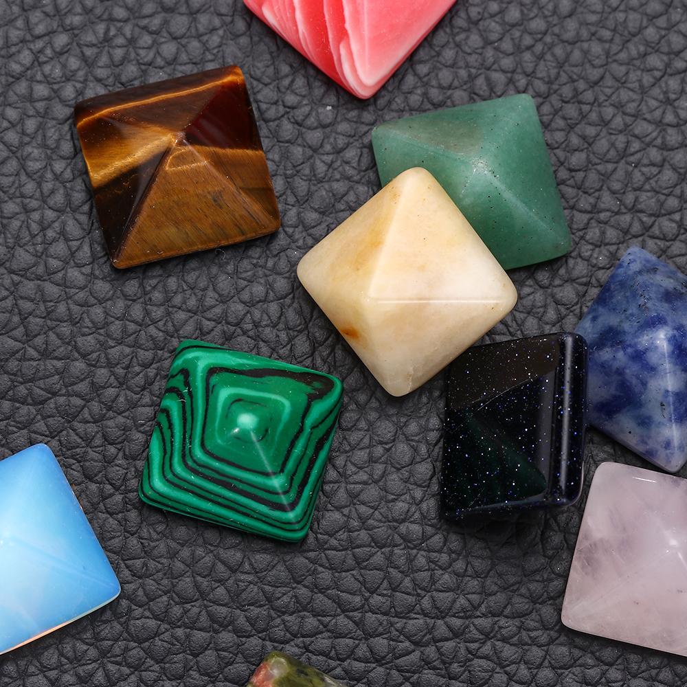 Healing Stones: Crystal Quartz Pyramid - Healing Stone Chakra Decor Gift