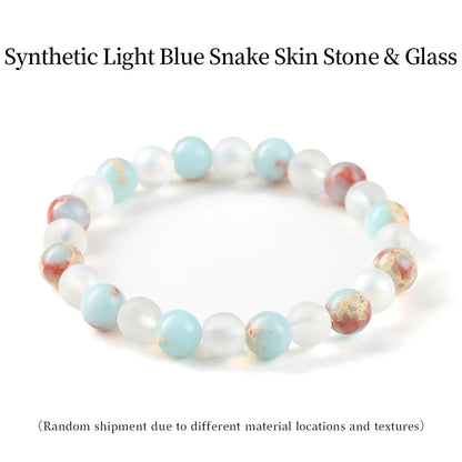 Natural Stone Healing Bracelet: 8mm Lucky Wealth Beads Jewelry