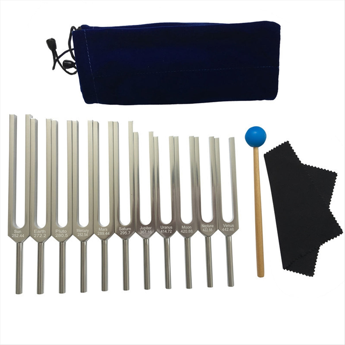 11 Tuning Forks for Healing: Complete Sound Therapy Set
