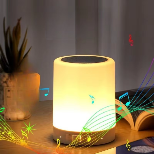 Bluetooth Speaker: Portable Wireless Bluetooth Speaker Mini Touch Light LED Night Light Bedside Table Lamp for Kids - Better Sleep Gift