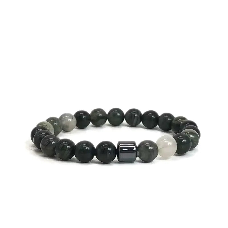 Natural Stone Lava Tiger Eye Bracelet Healing Charm Bracelet
