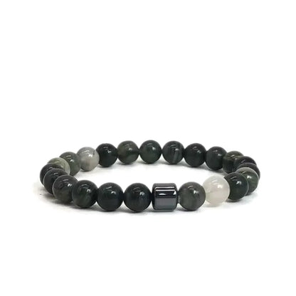 Natural Stone Lava Tiger Eye Bracelet Healing Charm Bracelet