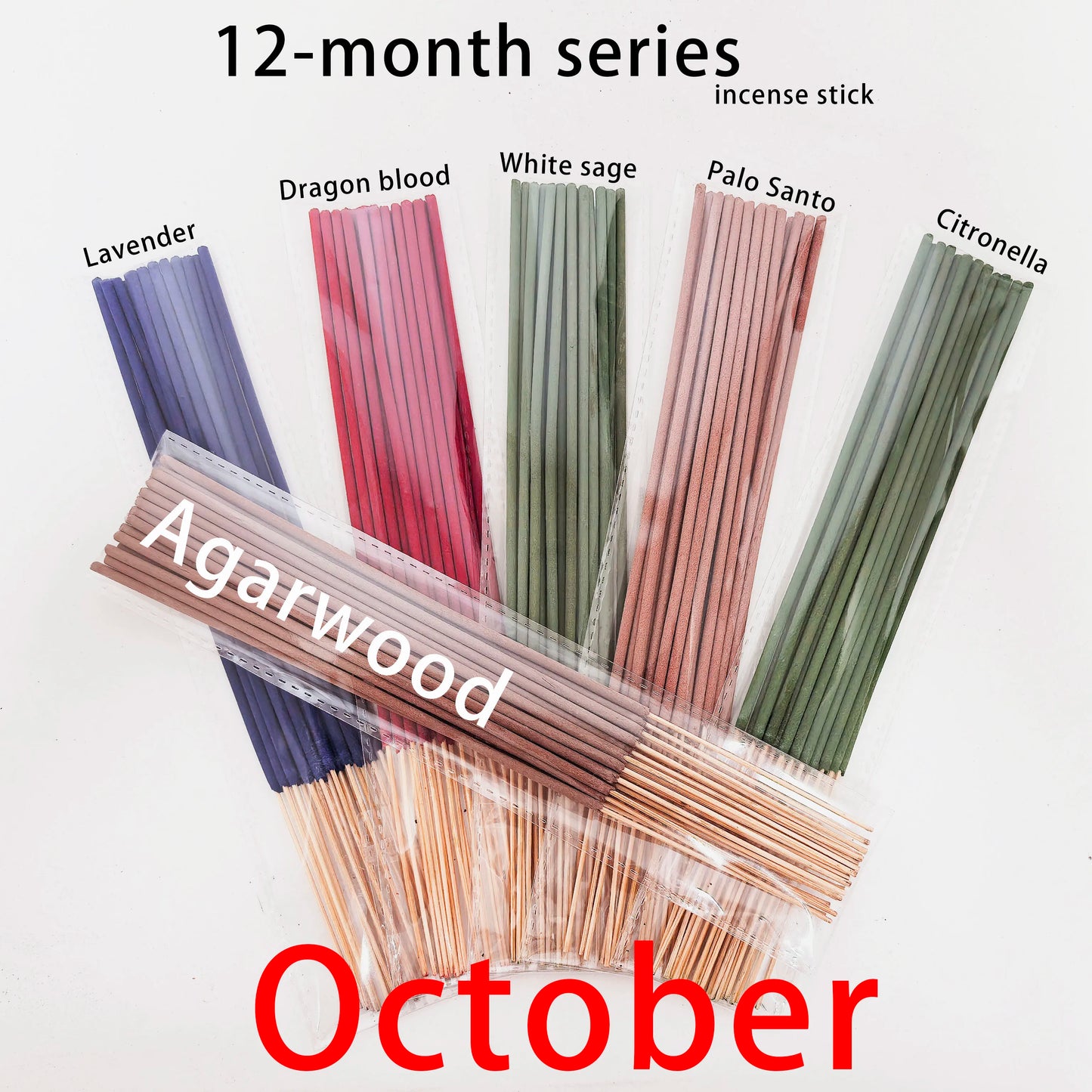 High-Quality Incense Sticks Set - 126 Sticks for Yoga & Home