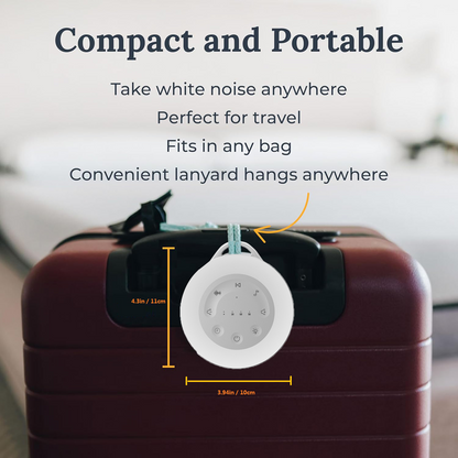 White Noise Sound Machine with RGB Light & Timer for Sleep