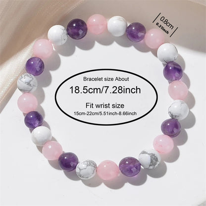 Natural Stone Sleep Bracelet - Aura Balance & Relaxation