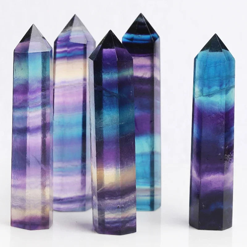 Natural Stone: Rose Quartz Amethyst Wand - Healing Crystals & Home Decor