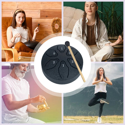 Steel Rain Drum 3" 6-Note Hand Pan for Yoga & Meditation