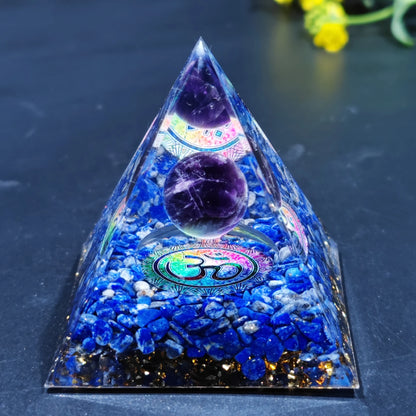 Healing Stones: Orgonite Pyramid Crystals - Healing Reiki Chakra Decor