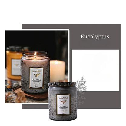 Scented Candles: Fragrant Soy Wax Candle Cans - Smokeless & Romantic Aroma