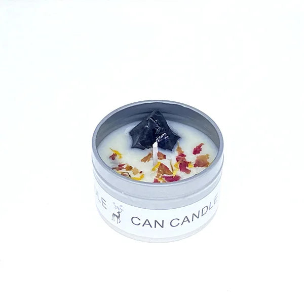 Scented Candles: Aromatherapy Soy Candles - Crystal Salt & Dried Flower Scents