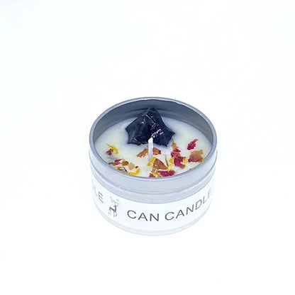 Scented Candles: Aromatherapy Soy Candles - Crystal Salt & Dried Flower Scents