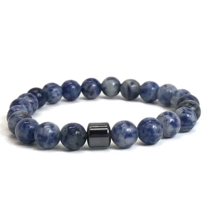 Natural Stone Lava Tiger Eye Bracelet Healing Charm Bracelet