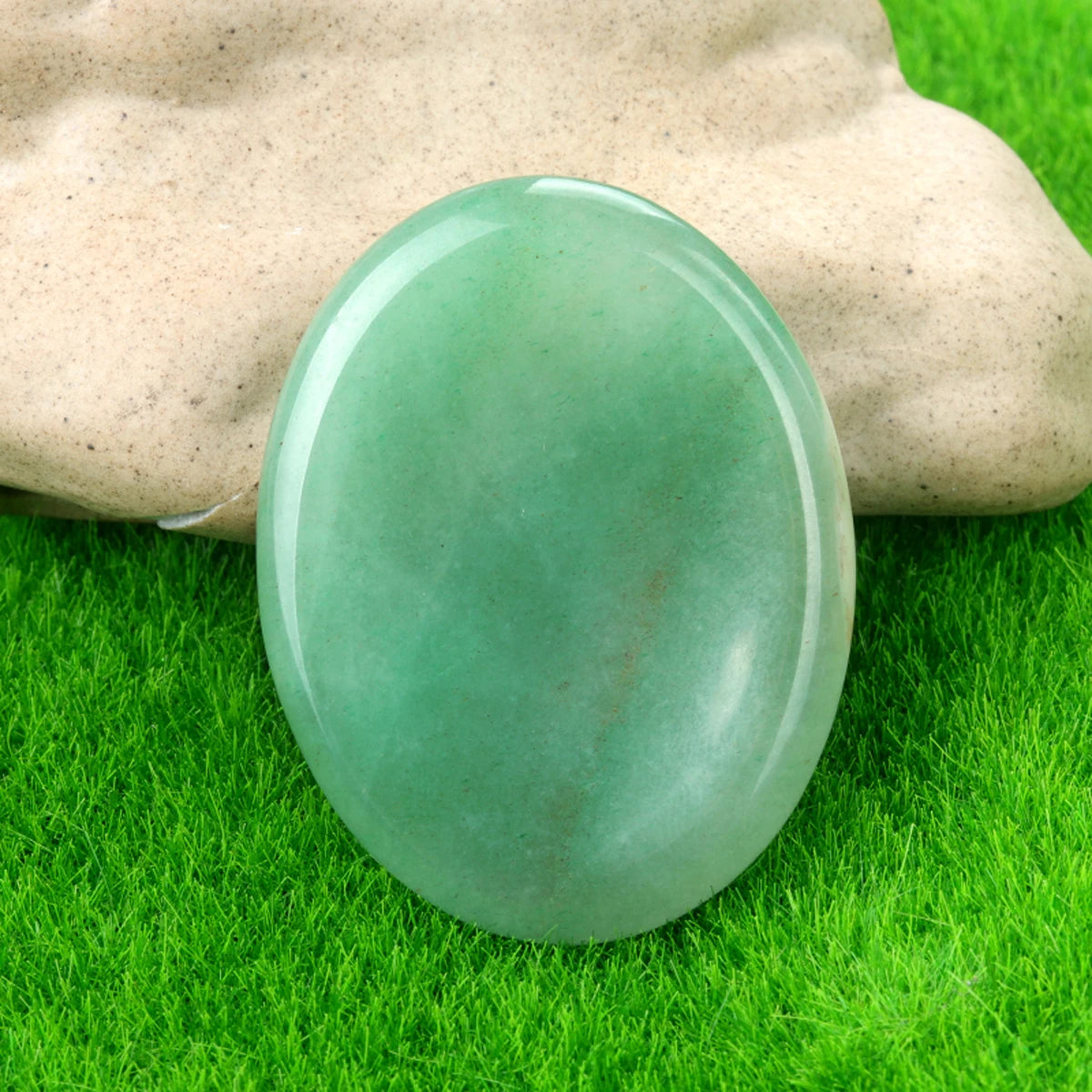 35x45mm Natural Crystal Stone Thumb Worry Oval Massage Quartz Healing Chakra Energy Therapy Meditation Spiritual Natural Gemston