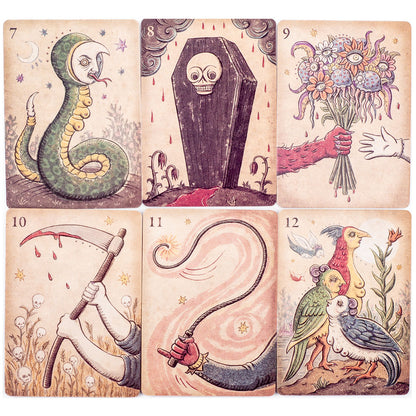 Fortune Telling Tarot Cards: Lenormand Tarot Deck 36Pcs - Divination & Fate Oracle Cards