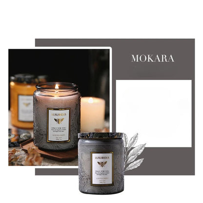 Scented Candles: Fragrant Soy Wax Candle Cans - Smokeless & Romantic Aroma