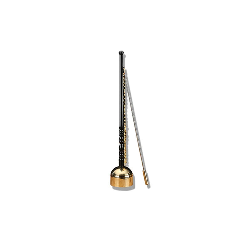 Tibetan Meditation & Prayer Bell - Wooden Handle Brass Bell For Buddhism Singing Scripture Implement Temple Ceremony Supplies