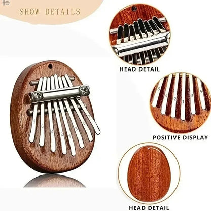 Mini Wood Kalimba: High-Quality 8 Key Thumb Piano Gift