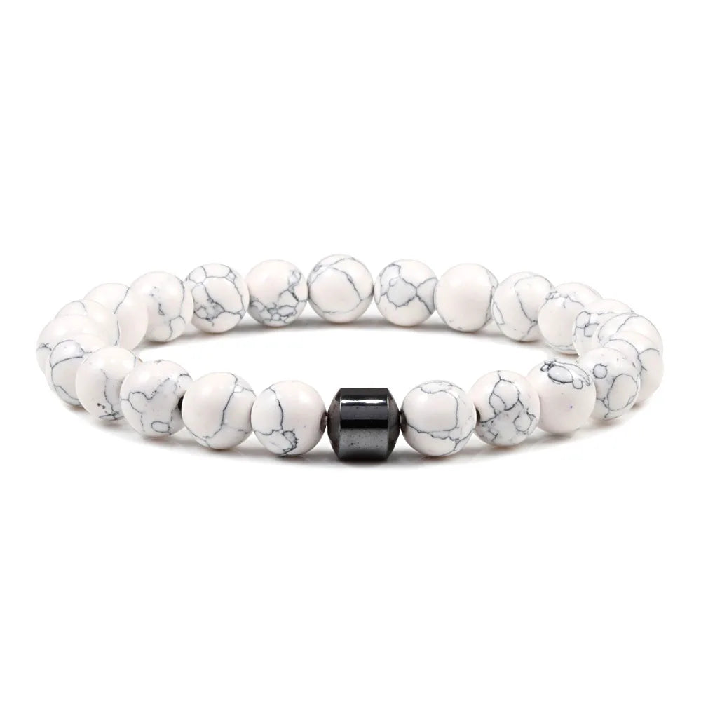 Natural Stone Lava Tiger Eye Bracelet Healing Charm Bracelet