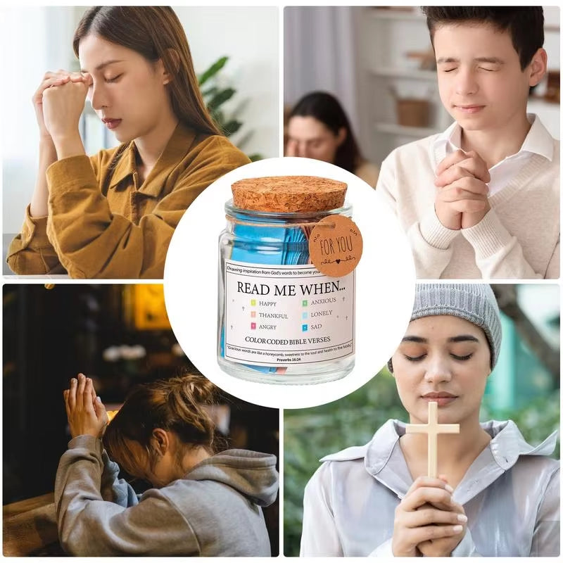 Bible Verse Jar: Multilingual Car Prayer Decor