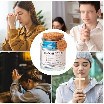 Bible Verse Jar: Multilingual Car Prayer Decor