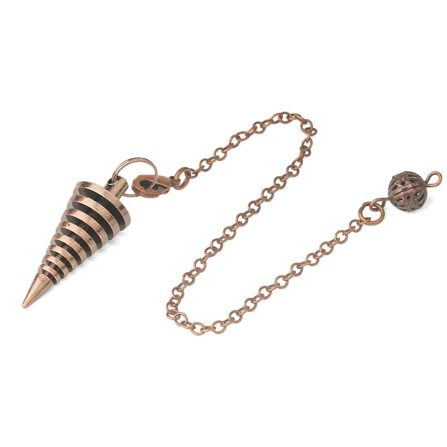 Copper Spiral Cone Pendulums for Dowsing & Divination