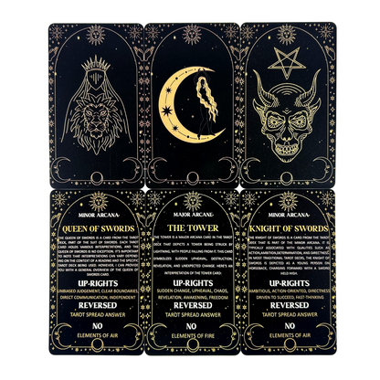 Fortune Telling Tarot Cards 78-Deck: Beginner's Pocket Divination Set