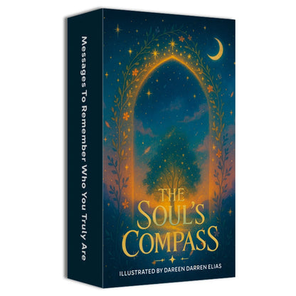 The Soul's Compass, English Oracle Cards, 80-cards With Messages for The Soul, Daily Meditation, 12*7cm, Tarot Cards, Card Games