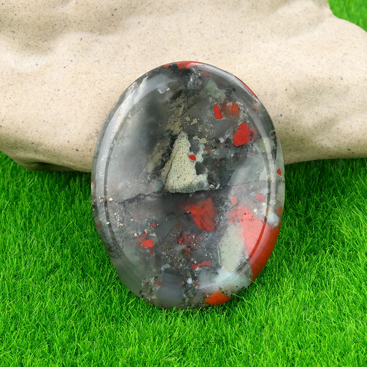 35x45mm Natural Crystal Stone Thumb Worry Oval Massage Quartz Healing Chakra Energy Therapy Meditation Spiritual Natural Gemston