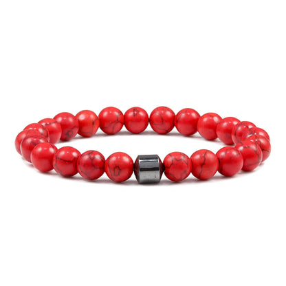Natural Stone Lava Tiger Eye Bracelet Healing Charm Bracelet