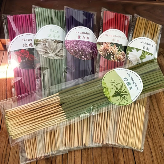 High-Quality Incense Sticks Set - 126 Sticks for Yoga & Home