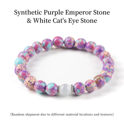 Natural Stone Healing Bracelet: 8mm Lucky Wealth Beads Jewelry