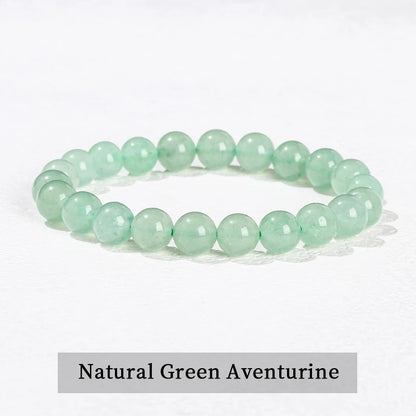 Healing Stone Bracelet: Obsidian, Fluorite, Jasper Beads
