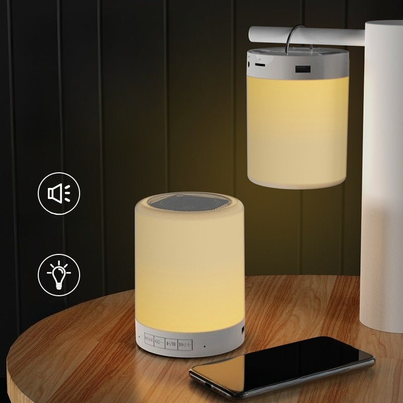 Bluetooth Speaker: Portable Wireless Bluetooth Speaker Mini Touch Light LED Night Light Bedside Table Lamp for Kids - Better Sleep Gift