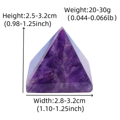 Natural Amethyst Polished Crystal Pyramid Reiki Healing Stone Reiki Meditation Crystal Tower For Home Decoration