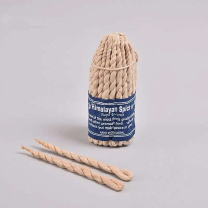 Incense: Sandalwood Rope Incense 50pcs - Handmade Nepal Aromatherapy