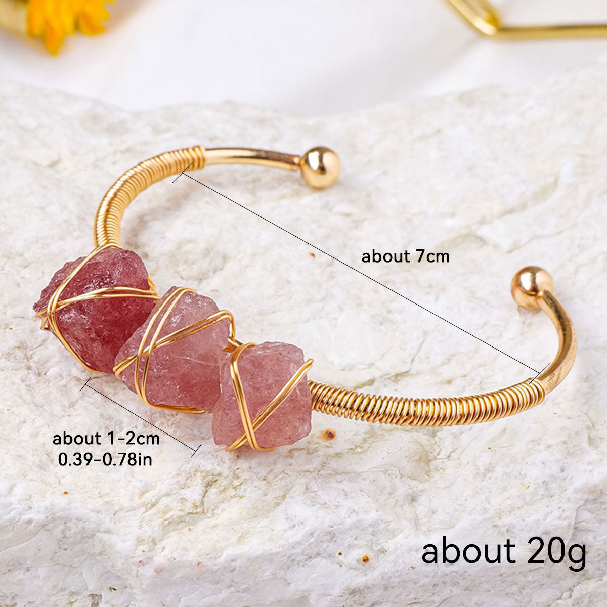 Crystal Bracelet: Natural Crystal Healing Bracelet - Women's Protection & Reiki