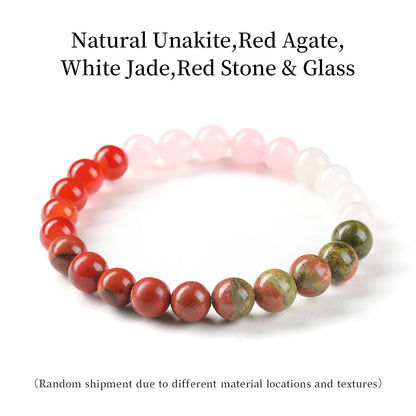 Natural Stone Healing Bracelet: 8mm Lucky Wealth Beads Jewelry